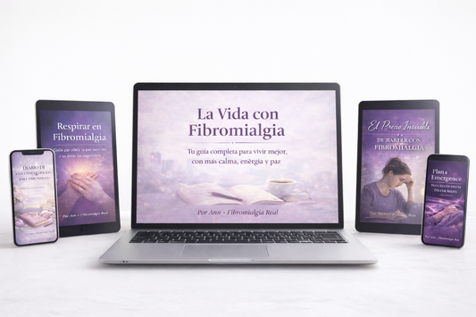 La Vida con Fibromialgia,Guía principal para entender tu cuerpo y aprender a convivir con la fibromialgia de forma más amable y real. + 4 Guias extras.